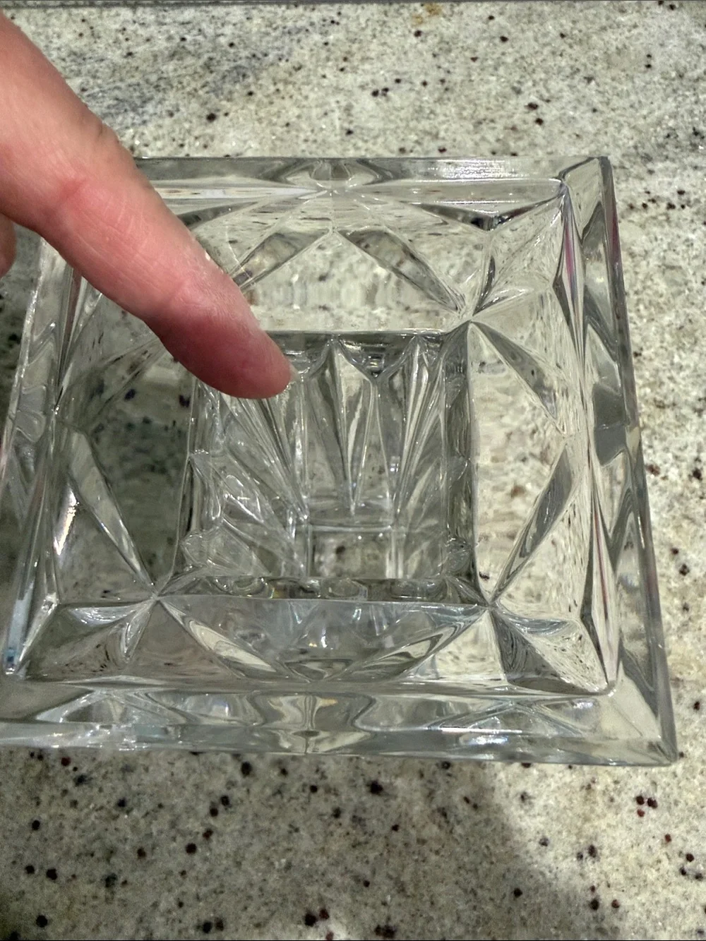 Glass vase or candle stand - Picture 5 of 7